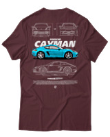 T-Shirt Unisex - Cayman - Color Thumbnail Μπορντό