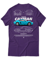 T-Shirt Unisex - Cayman - Color Thumbnail Σκούρο Μωβ
