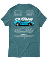 T-Shirt Unisex - Cayman - Color Thumbnail Μπλε Πράσινο