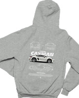 Φούτερ με κουκούλα Παιδικό - Cayman White - Color Thumbnail Γκρι Μελανζέ