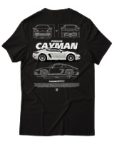 T-Shirt Unisex - Cayman White - Color Thumbnail Μαύρο