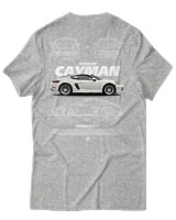 T-Shirt Unisex - Cayman White - Color Thumbnail Γκρι Μελανζέ