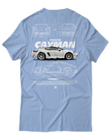 T-Shirt Unisex - Cayman White - Color Thumbnail Γαλάζιο