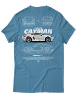 T-Shirt Unisex - Cayman White - Color Thumbnail Τιρκουάζ
