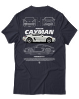 T-Shirt Unisex - Cayman White - Color Thumbnail Σκούρο Μπλε