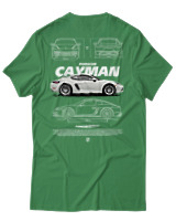 T-Shirt Unisex - Cayman White - Color Thumbnail Πράσινο