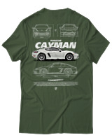 T-Shirt Unisex - Cayman White - Color Thumbnail Κυπαρισσί