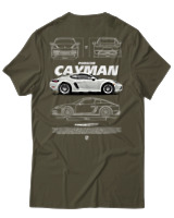T-Shirt Unisex - Cayman White - Color Thumbnail Χακί