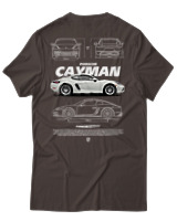 T-Shirt Unisex - Cayman White - Color Thumbnail Καφέ