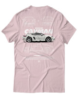 T-Shirt Unisex - Cayman White - Color Thumbnail Απαλό Ροζ