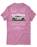 T-Shirt Unisex - Cayman White - Color Thumbnail Ροζ