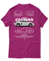 T-Shirt Unisex - Cayman White - Color Thumbnail Φουξια