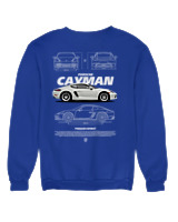 Φούτερ χωρίς κουκούλα Γυναικείο - Cayman White - Color Thumbnail Μπλε Ρουά