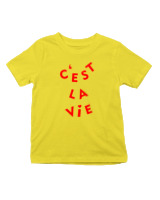 T-Shirt  Παιδικό - C'est La Vie - Color Thumbnail Κίτρινο