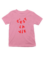 T-Shirt  Παιδικό - C'est La Vie - Color Thumbnail Ροζ
