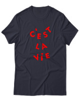 T-Shirt  Γυναικείο - C'est La Vie - Color Thumbnail Σκούρο Μπλέ