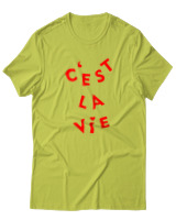 T-Shirt  Γυναικείο - C'est La Vie - Color Thumbnail Λαχανί
