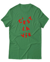 T-Shirt  Γυναικείο - C'est La Vie - Color Thumbnail Πράσινο