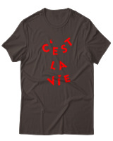 T-Shirt  Γυναικείο - C'est La Vie - Color Thumbnail Καφέ