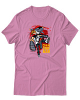 T-Shirt Αντρικό - Chainsaw Man Fight - Color Thumbnail Ροζ