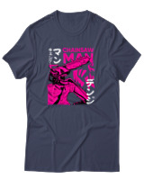 T-Shirt Αντρικό - Chainsaw Man Foux - Color Thumbnail Μπλε Γκρι