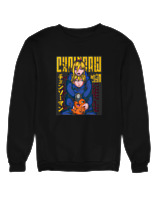 Φούτερ χωρίς κουκούλα Γυναικείο - Chainsaw Man - Color Thumbnail Μαύρο