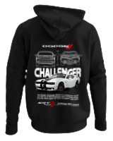 Φούτερ με κουκούλα Αντρικό - Challenger - Color Thumbnail Μαύρο