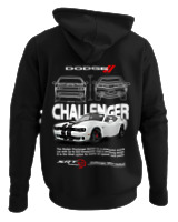 Φούτερ με κουκούλα Γυναικείο - Challenger - Color Thumbnail Μαύρο