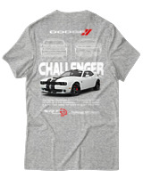 T-Shirt Unisex - Challenger - Color Thumbnail Γκρι Μελανζέ