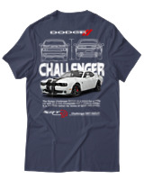 T-Shirt Unisex - Challenger - Color Thumbnail Μπλε Γκρι