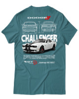 T-Shirt Unisex - Challenger - Color Thumbnail Μπλε Πράσινο