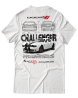 T-Shirt Unisex - Challenger - Color Thumbnail Άσπρο