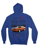 Ζακέτα Φούτερ με κουκούλα Αντρικό - Challenger - Color Thumbnail Μπλε Ρουά