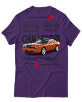 T-Shirt Αντρικό - Challenger - Color Thumbnail Σκούρο Μωβ