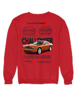 Φούτερ χωρίς κουκούλα Γυναικείο - Challenger - Color Thumbnail Κόκκινο