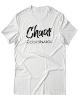 T-Shirt Αντρικό - Chaos Coordinator - Color Thumbnail Άσπρο