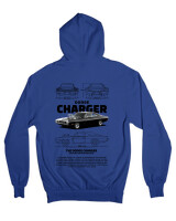 Ζακέτα Φούτερ με κουκούλα - Charger 1970 - Color Thumbnail Μπλε Ρουά