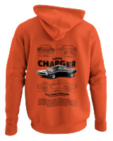 Φούτερ με κουκούλα - Charger 1970 - Color Thumbnail Orange