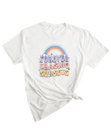 T-Shirt Woman Fashion Γυναικείο - Chasing Sunsets - Color Thumbnail WHITE