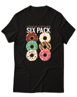 T-Shirt Αντρικό - Check Out My Sixpack - Color Thumbnail Μαύρο