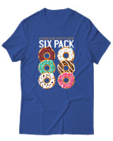 T-Shirt Αντρικό - Check Out My Sixpack - Color Thumbnail Μπλε Ρουά
