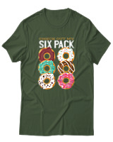 T-Shirt Αντρικό - Check Out My Sixpack - Color Thumbnail Κυπαρισσί