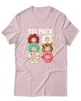 T-Shirt Αντρικό - Check Out My Sixpack - Color Thumbnail Απαλό Ροζ