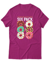 T-Shirt Αντρικό - Check Out My Sixpack - Color Thumbnail Φουξια