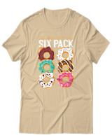 T-Shirt Αντρικό - Check Out My Sixpack - Color Thumbnail Μπεζ