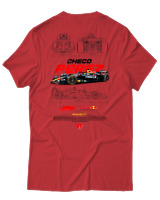 T-Shirt Unisex - Checo Perez F1 - Color Thumbnail Κόκκινο
