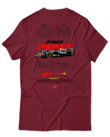 T-Shirt Unisex - Checo Perez F1 - Color Thumbnail Σκούρο Κόκκινο