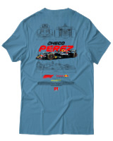 T-Shirt Unisex - Checo Perez F1 - Color Thumbnail Τιρκουάζ