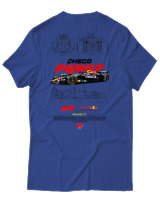 T-Shirt Unisex - Checo Perez F1 - Color Thumbnail Μπλε Ρουά
