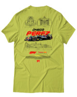 T-Shirt Unisex - Checo Perez F1 - Color Thumbnail Λαχανί